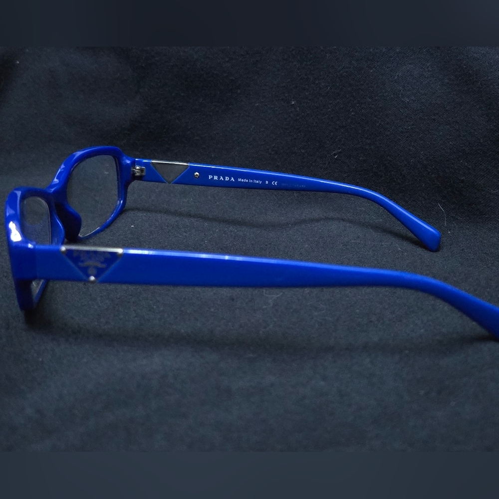 EUC PRADA PR 10NV Eyeglasses DAK1O1 Blue 53-16-135 - Picture 8 of 8
